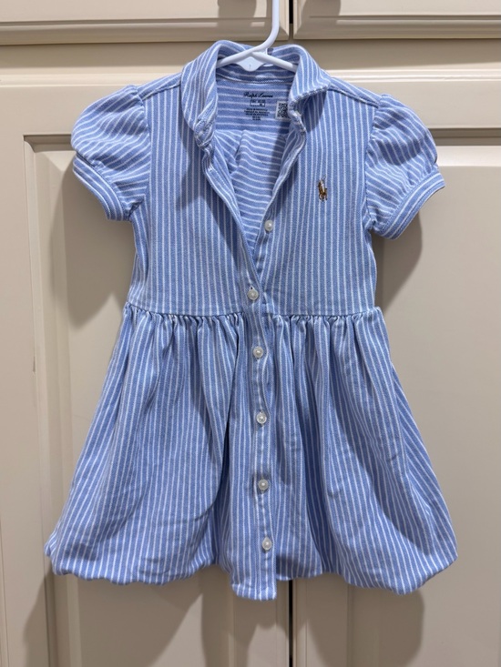 Ralph Lauren Other - Ralph Lauren Toddler Girls' 18 mo. Light Blue Striped Polo Dress